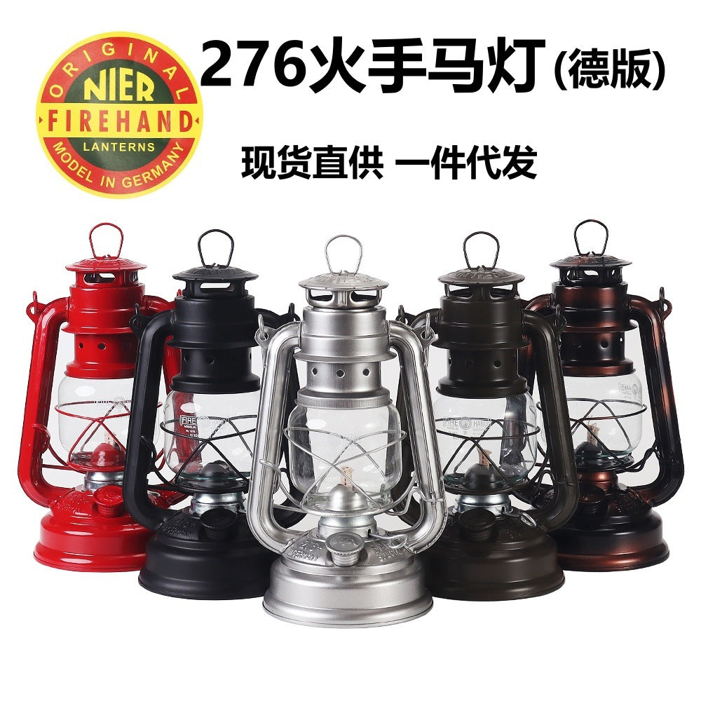 276 fire hand lantern outdoor camping lamp tent lighting lamp retro kerosene lamp atmosphere portable camping lamp