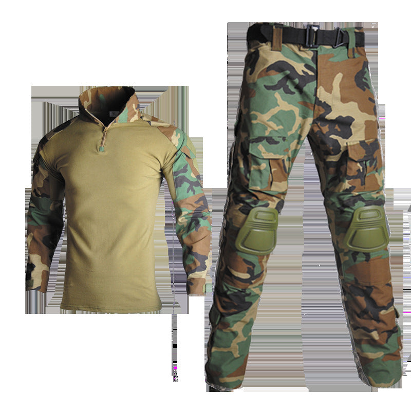 Army Eagle Frog Suit Long-sleeved Army Fan T-shirt Elastic Outdoor CS Field Quick-drying Camouflage Outdoor Long-sleeved T-shirt Quick-drying Men's G2