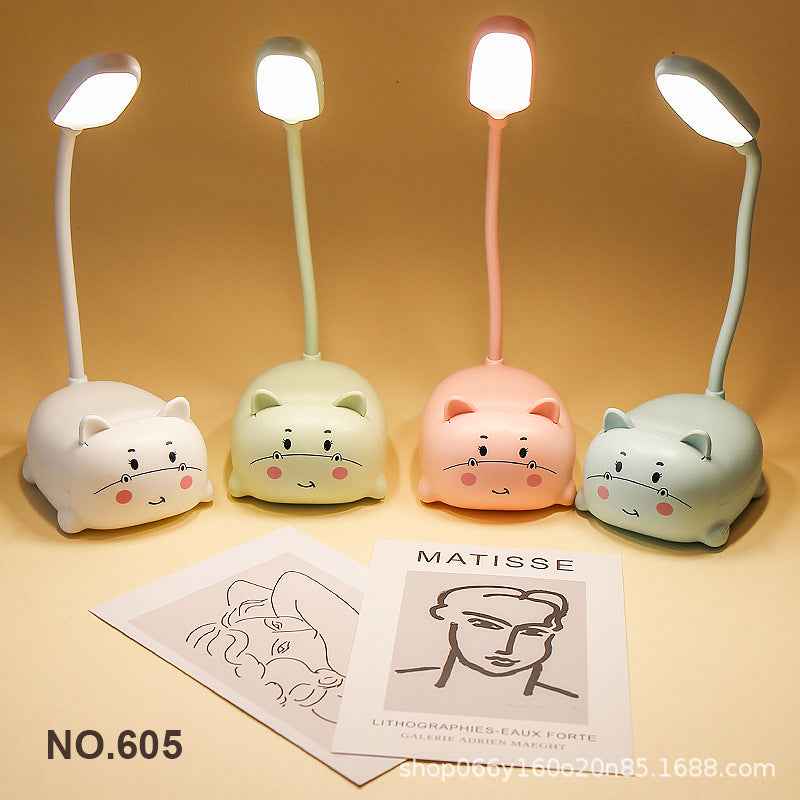 Factory direct creative cute girl heart mini small table lamp led bedroom bedroom bedside eye protection night light