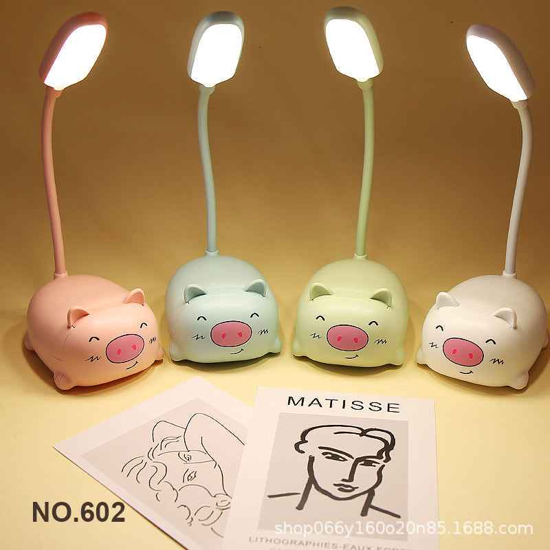 Factory direct creative cute girl heart mini small table lamp led bedroom bedroom bedside eye protection night light