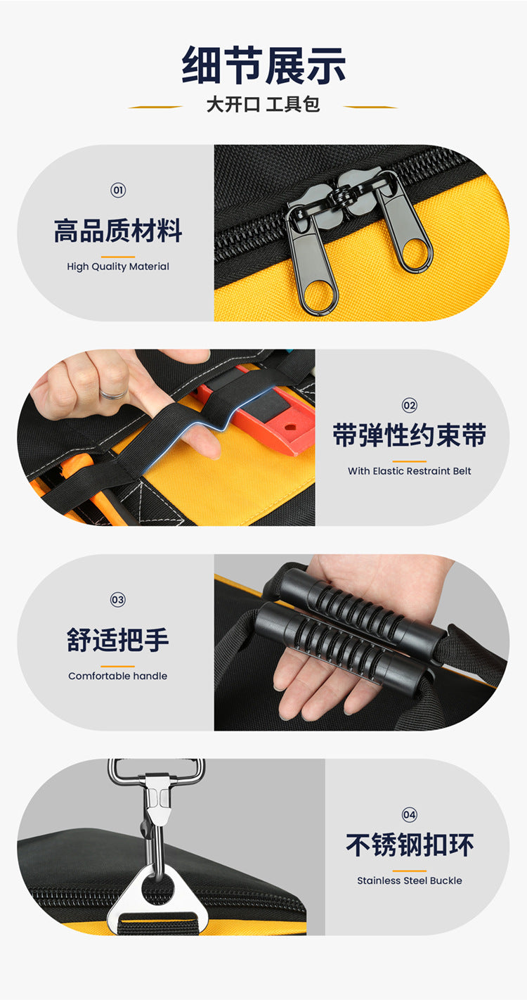 Changsheng hardware tool kit for electricians wear-resistant and durable plastic bottom hand tool kit thickened Oxford cloth