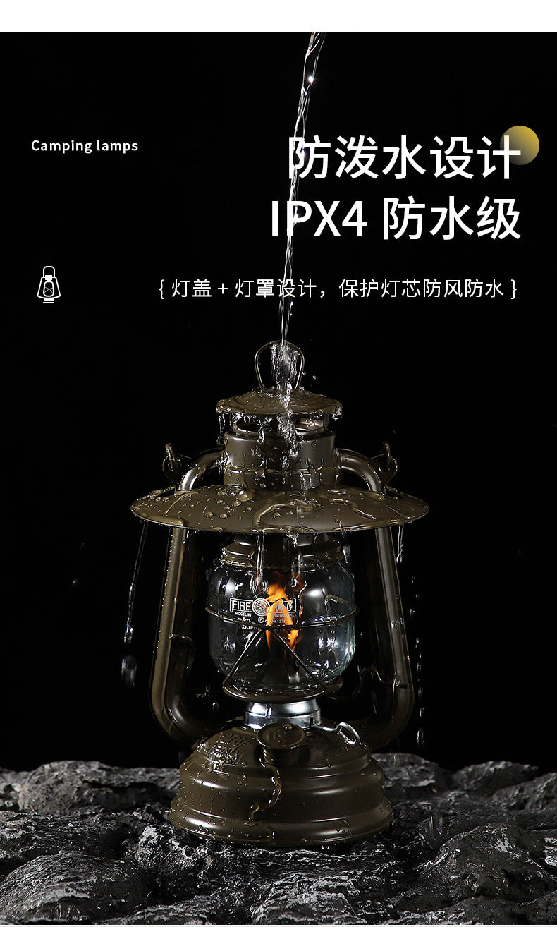 276 fire hand lantern outdoor camping lamp tent lighting lamp retro kerosene lamp atmosphere portable camping lamp