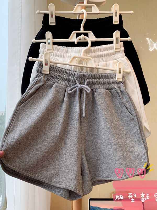 Plus-Size Women's Summer New Korean-Style High-Waisted Loose Slimming Home Wide-Leg Casual Shorts for Outdoor Wear
