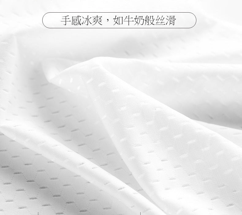 Ice Silk Mesh Vest Men's Summer Hollow Mesh Men's Sweatshirt Fitness Sports Thin Large Size Sleeveless T-shirt Trendy