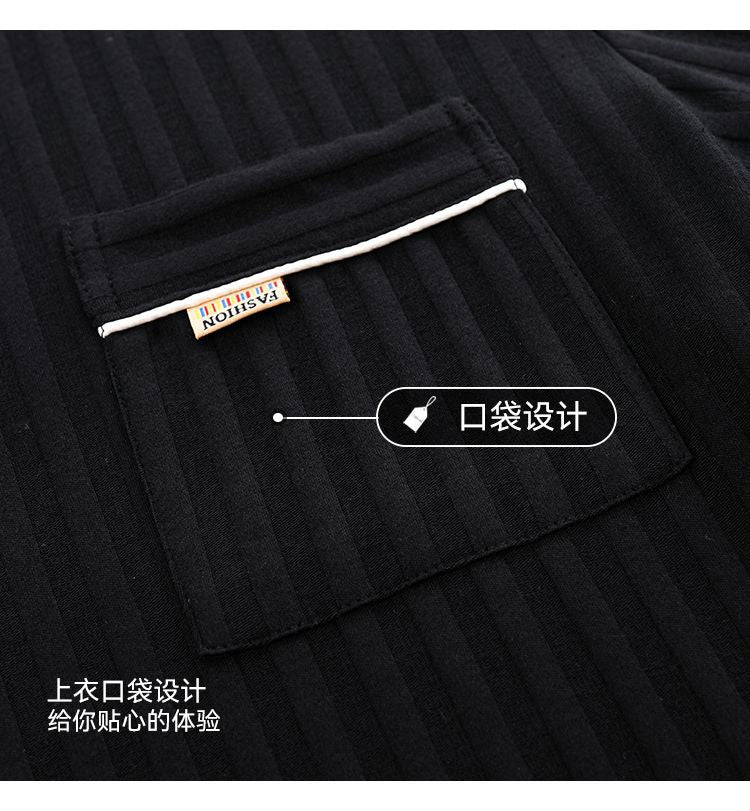 Zhuojia plus size Pajamas Men's Summer Plus Weight Increase Short-sleeved Pants Loose Cardigan Home Wear Men's 220kg