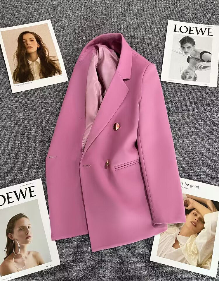 Candy Green Trendy Blazer for Women, 2026 Spring and Autumn New Korean Style, Internet Celebrity Style, Petite Casual
