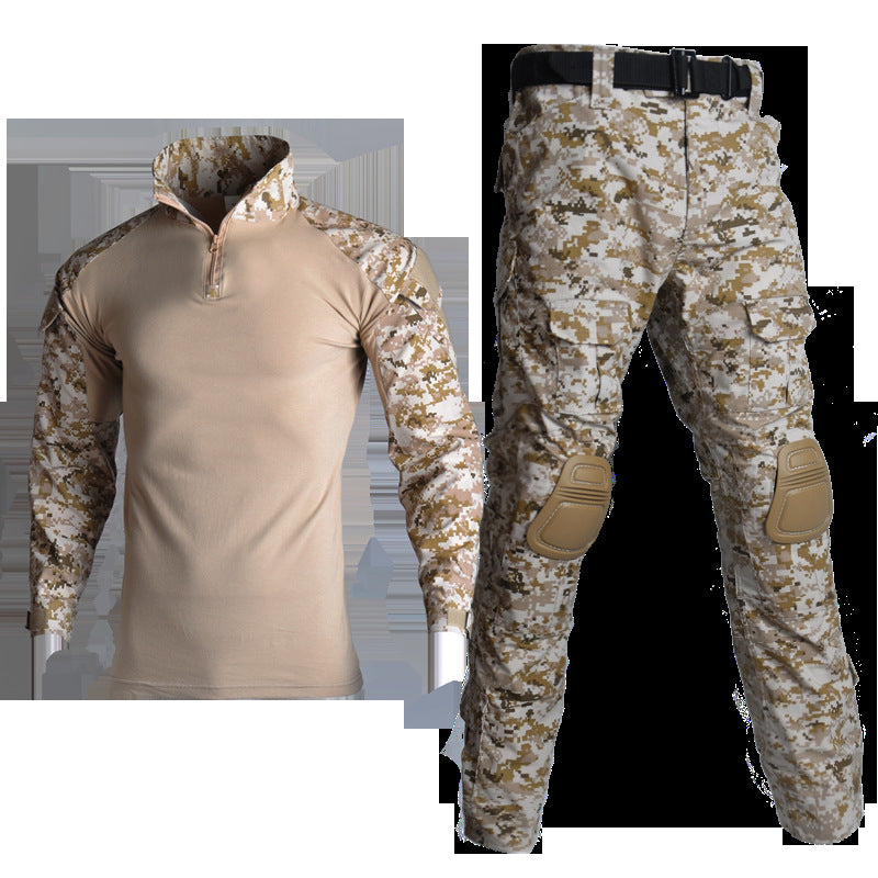 Army Eagle Frog Suit Long-sleeved Army Fan T-shirt Elastic Outdoor CS Field Quick-drying Camouflage Outdoor Long-sleeved T-shirt Quick-drying Men's G2