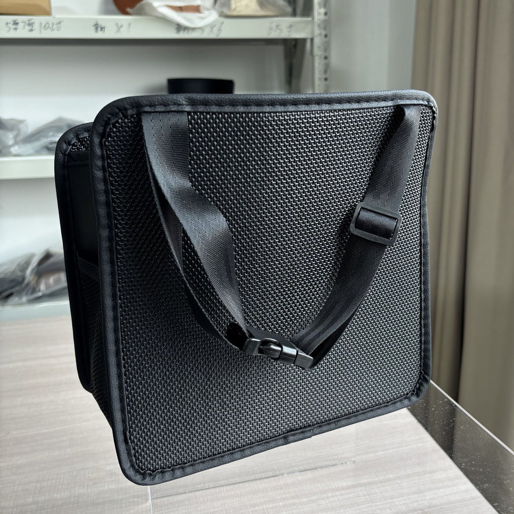 Cross-border upgrade car chair back suede storage bag seat storage cup bag multi-compartment bundled storage bag