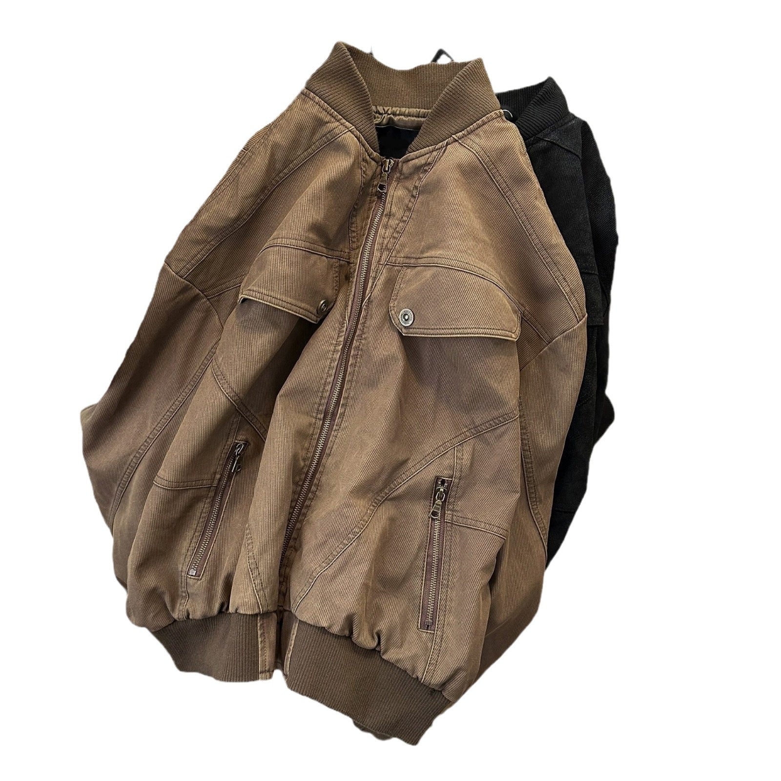 cleanfit Short Profile Corduroy Crock Jacket Men's Winter Thickened Baseball Clothes Old Quilted Jacket