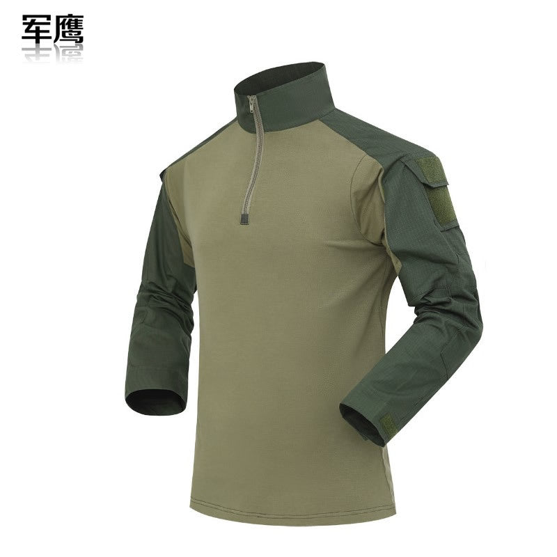 Army Eagle Frog Suit Long-sleeved Army Fan T-shirt Elastic Outdoor CS Field Quick-drying Camouflage Outdoor Long-sleeved T-shirt Quick-drying Men's G2