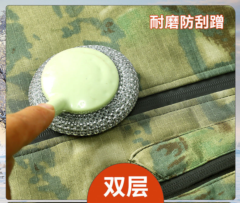 Autumn and Winter fleece-lined Work Clothes suit Men's Thickened Wear-Resistant Dirty-Resistant Labor Protection Mesh Warm-Keeping Tooling Outdoor Jacket