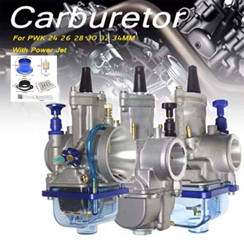 Motorcycle PWK Carburetor 21 24 26 28 32 34mm PWK Modified Racing ATV Carburetor Accessories