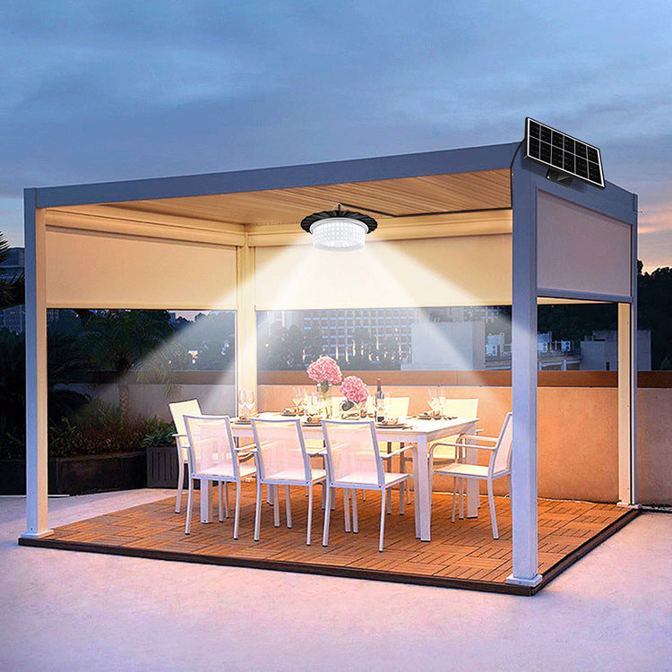 Solar 244LED Ring Chandelier Courtyard Garden Villa Street Light 360 Degree Outdoor Solar Lighting