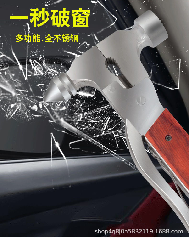 Car safety hammer multi-function car glass one second window breaker car fire emergency escape self-rescue tool