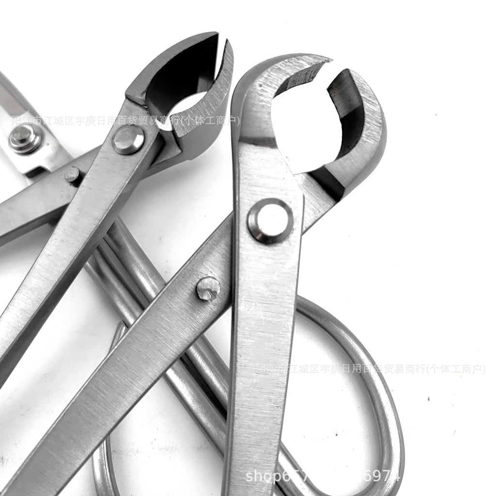 All Steel 8inch Bonsai Special Set Garden Pliers for Cutting Branches, Green Plants, Leaf Buds, Ball Joint Pliers, Diagonal Pliers, Sanded Style