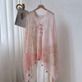 Antique Chinese Style Ethnic Style Scarf Summer Temperament Sunscreen Buckle Shawl Cardigan Decoration Travel Photograph
