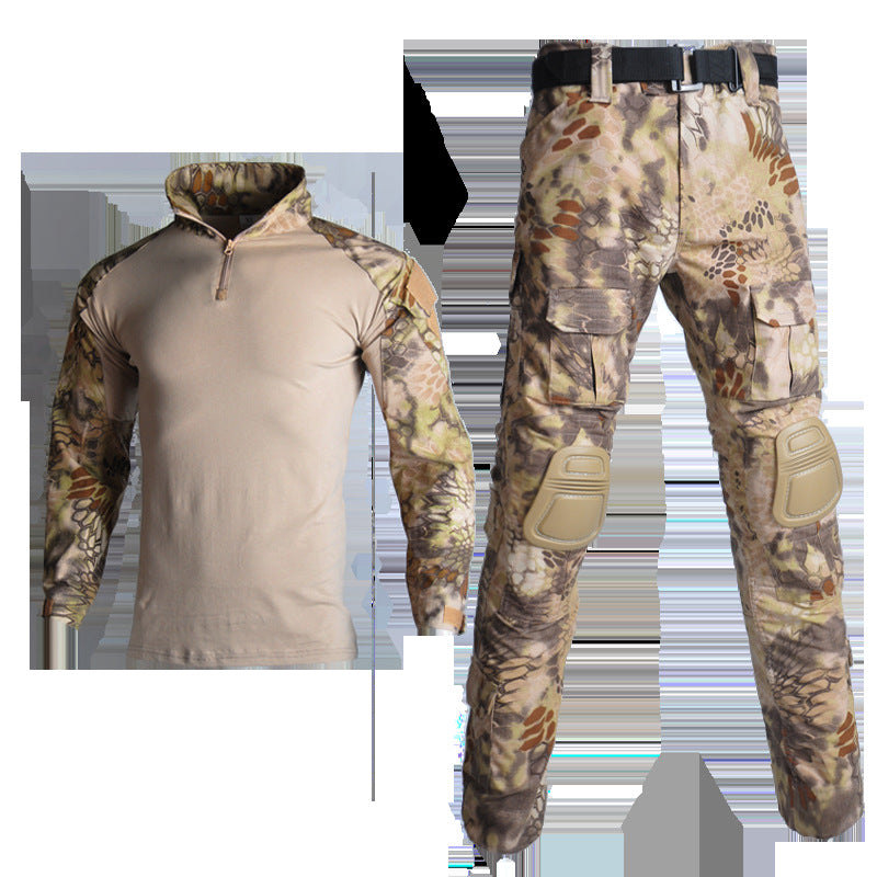 Army Eagle Frog Suit Long-sleeved Army Fan T-shirt Elastic Outdoor CS Field Quick-drying Camouflage Outdoor Long-sleeved T-shirt Quick-drying Men's G2
