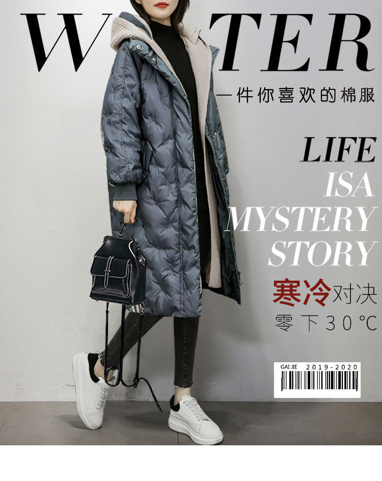 Down Cotton Outwear Women's Mid-Length 2024 Winter New Korean Style Loose Fashionable Thickeneded Casual Women's Jacket