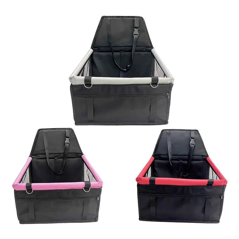 Dog Car Seat,Scratch Proof Durable Pet Booster Car Front Seat Puppy Safety Belt Stable Foldable Travel Pet Car Seat
